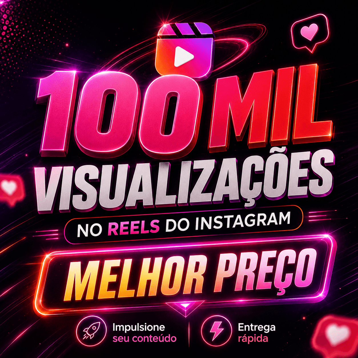 INSTAGRAM🟣100 MIL VIEWS NO REELS