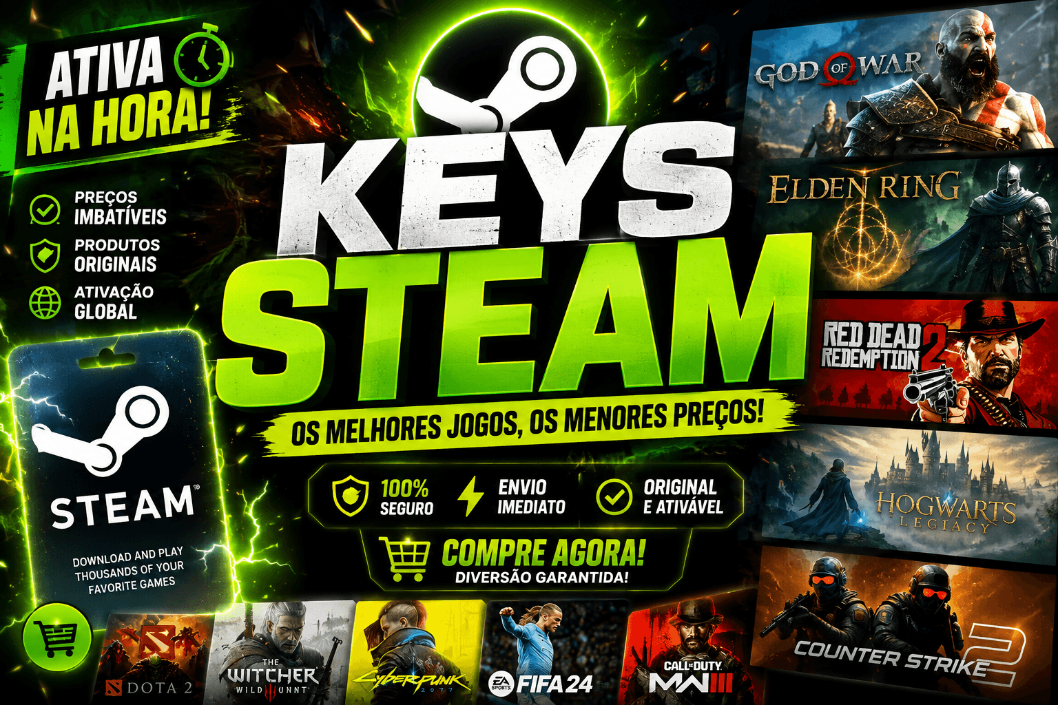 🚀 KEYS STEAM ALEATORIAS 🚀