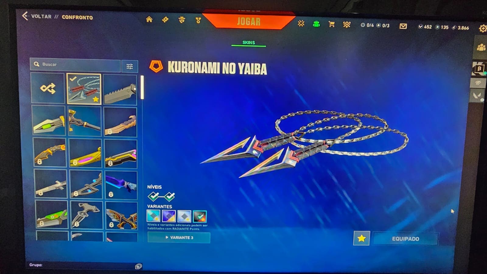 CONTA VALORANT, PACOTE COMPLETO KURONAMI