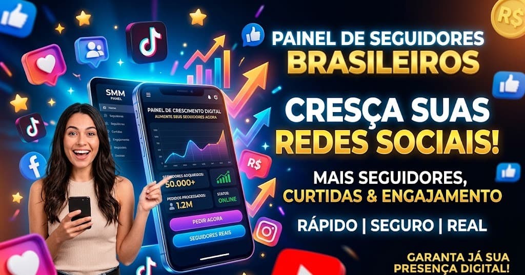 Painel fornecedor de seguidores e curtidas para redes sociais
