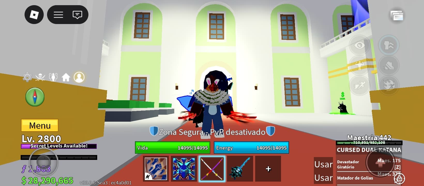 Conta de blox fruits com ttk e cdk